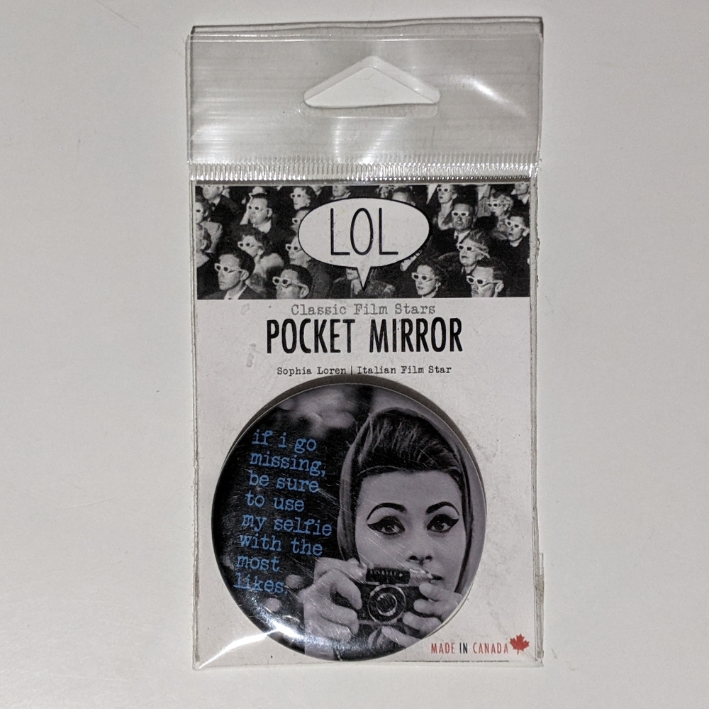 LOL Vintage Classic film stars Pocket Mirror